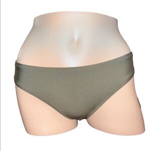 DKNY Olive Green Solid Hipster Bikini Swim Bottoms Extra Small NWT
